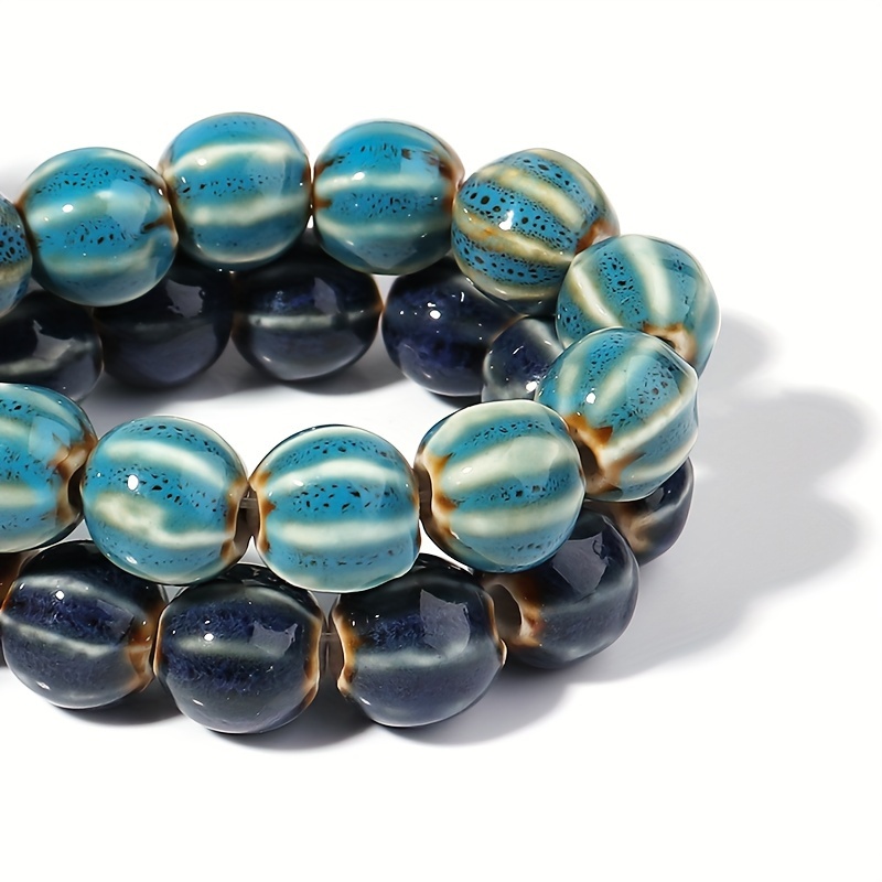 Colorful Ceramic Pumpkin Beads for DIY Jewelry Making Kit
